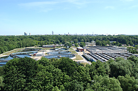 Klärwerk Rosental, Foto: Kommunale Wasserwerke Leipzig Klärwerk Rosental, Foto: Kommunale Wasserwerke Leipzig